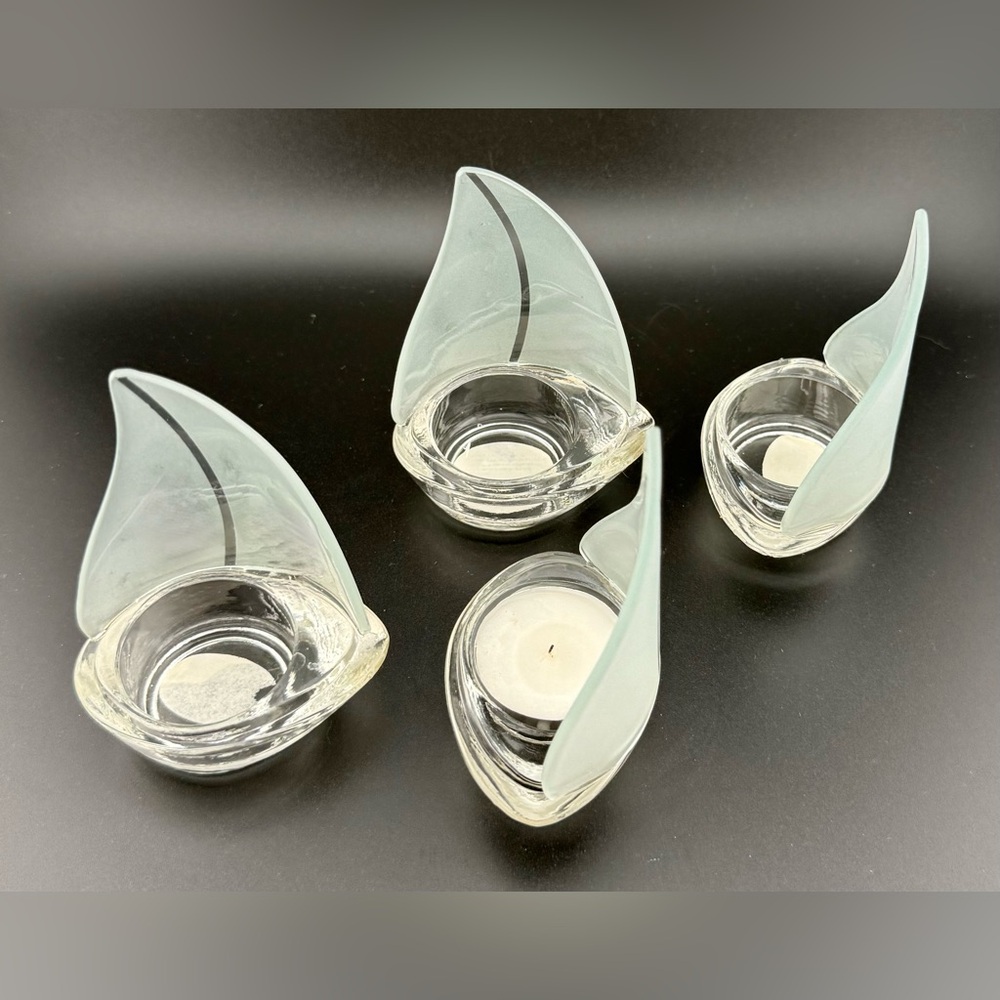 4 Kate Aspen Sail Boats Candle/Votive Holders Nautical Theme. 4” - Picture 2 of 12